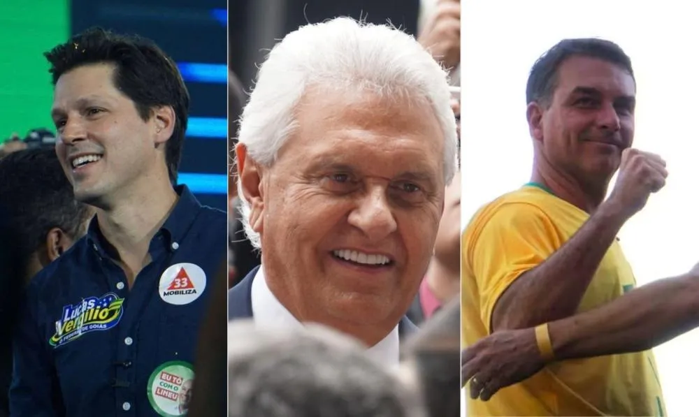 Caiado anuncia apoio a Flávio Bolsonaro no 2º turno durante encontro em Goiânia