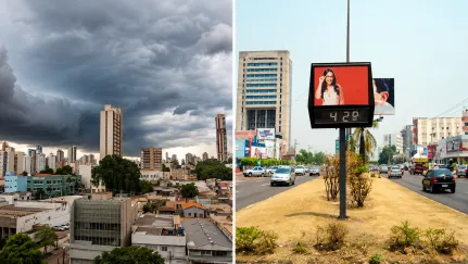 Semana começa quente em MT, mas chuva ameniza o calor em regiões do Estado